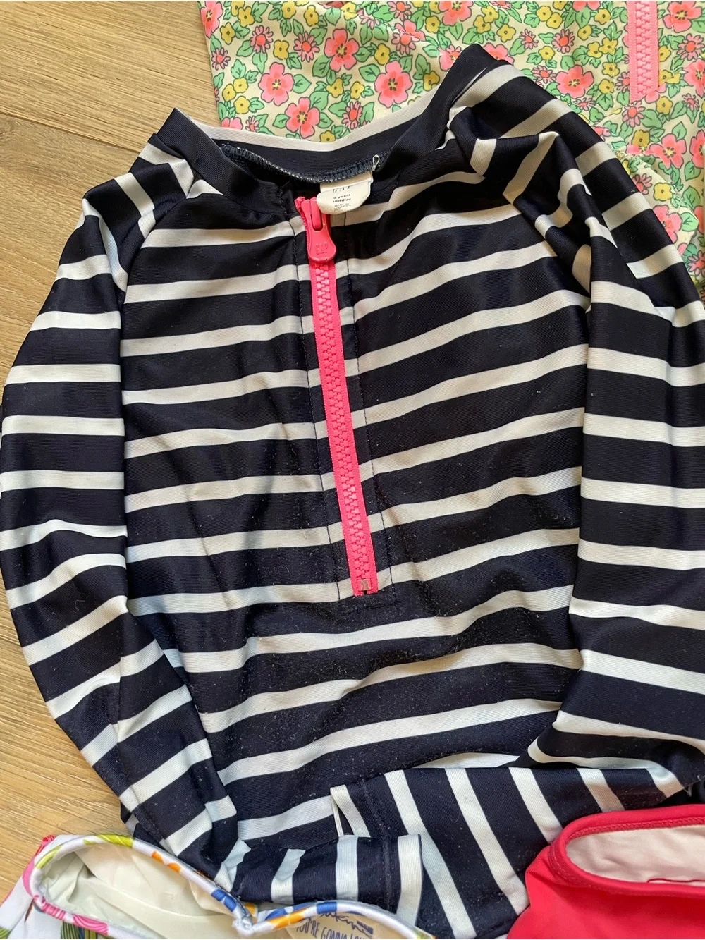 Cat & Jack Girls Swim Set - Navy Stripe, Mint Stripe, Floral, Pink
